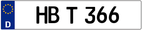 Trailer License Plate